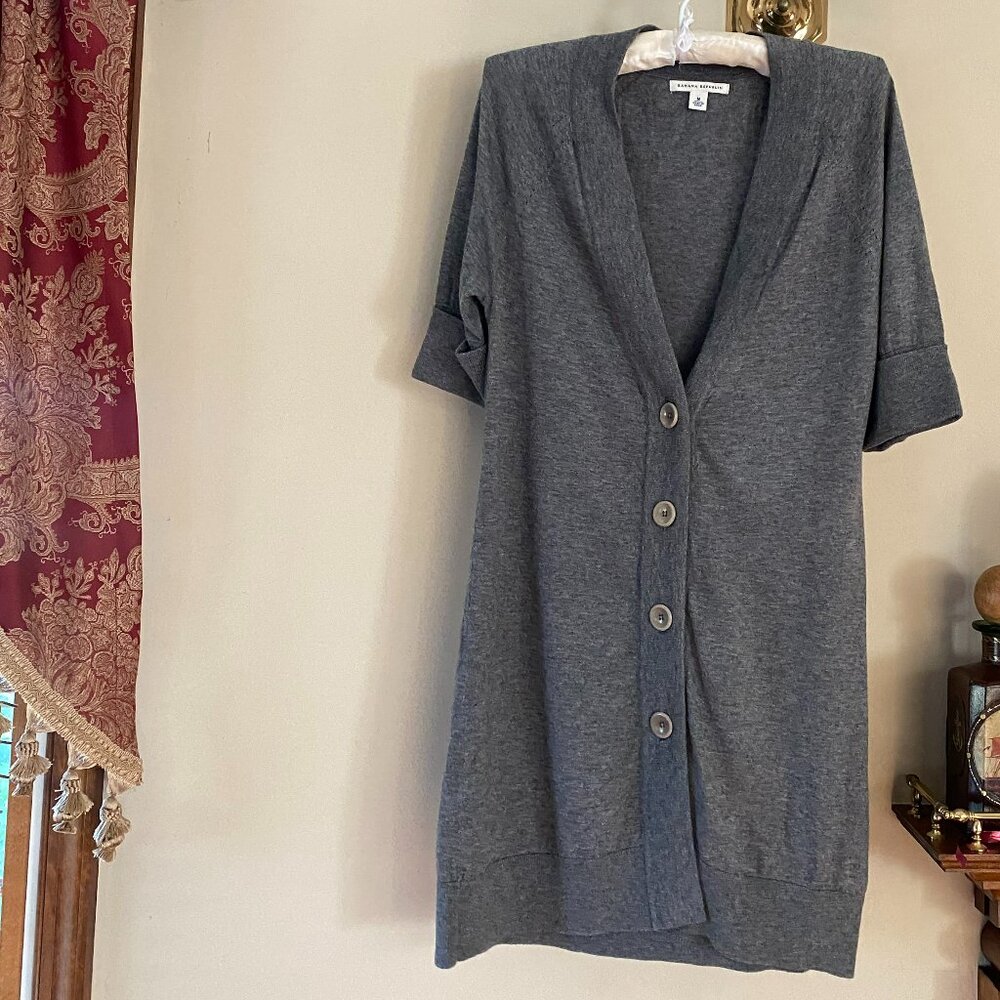 Banana Republic Short-Sleeve Sweater Cardigan - Size M